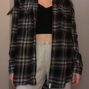 American eagle oversized flannel barely worn